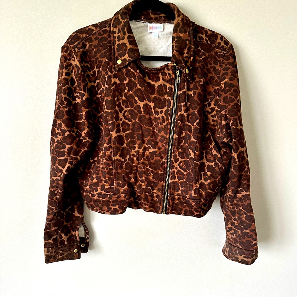 Leopard Print Bomber Jacket